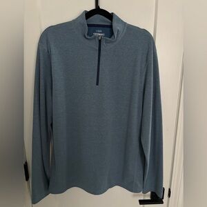 J.Crew Performance Navy Quarter-Zip Top